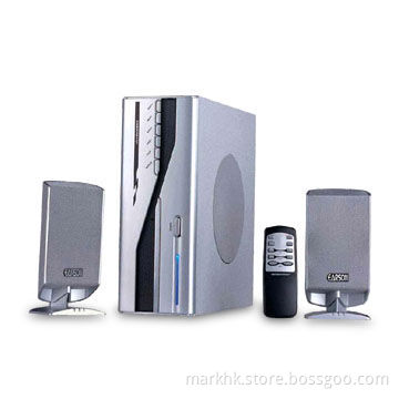 2.1-channel Computer Multimedia Speaker System with 95 x 150 x 103mm Satellite